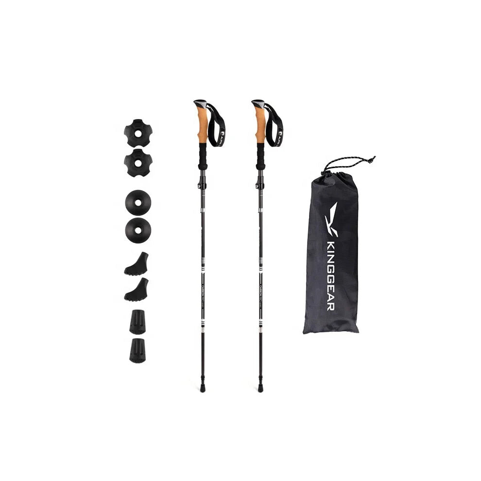Premium Foldable Carbon Fiber Trekking Pole For Hiking And Walking 7445041858877