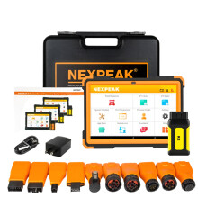 NEXPEAK K2 Heavy Duty Truck Diagnostic Scanner Tool - OBD2 VCI Full System Device for Truck & Tractor DPF and Cluster Calibration