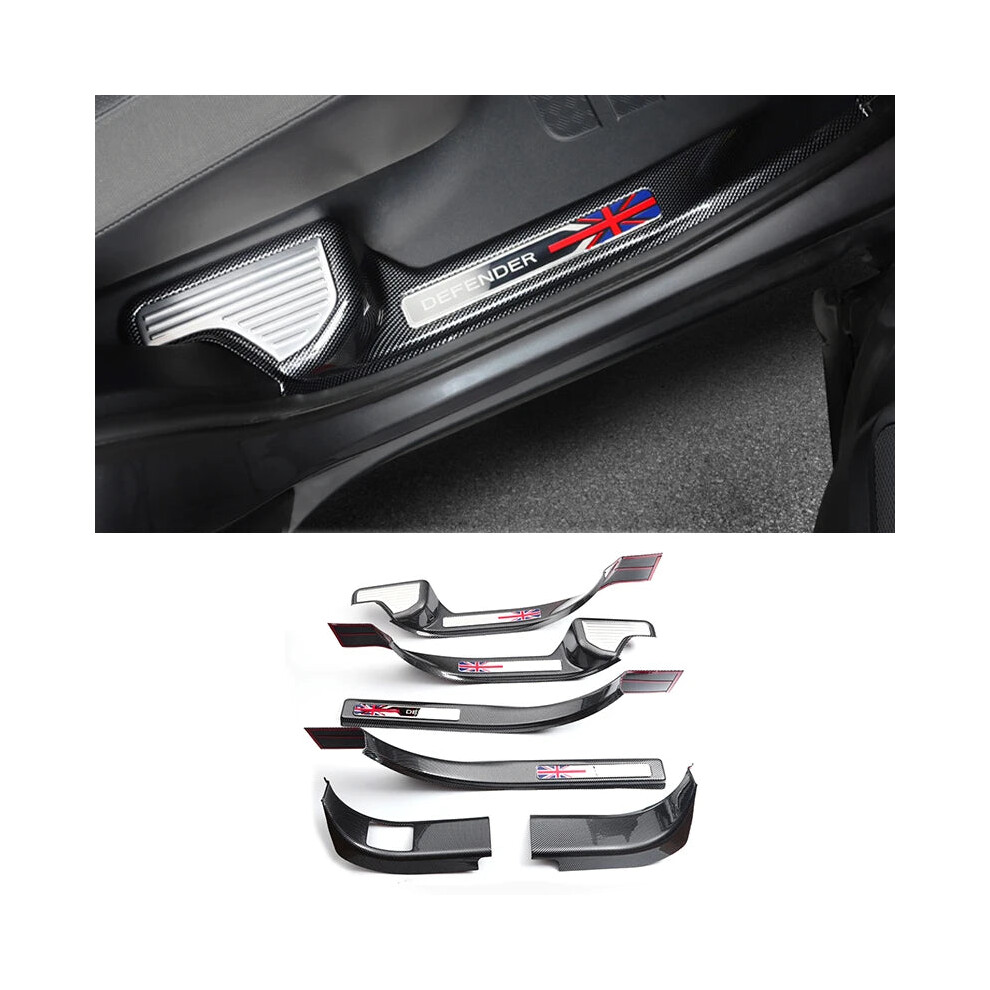 2024 Land Rover Defender Threshold Strips & Foot Pedals - Complete Protective Modification Kit 744759181718