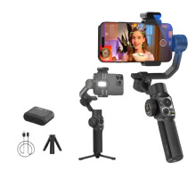 Zhiyun Smooth 5S AI Pro 3-Axis Smartphone Gimbal Stabilizer for iPhone 15 Pro Max & Xiaomi - Perfect for Vlog Filming