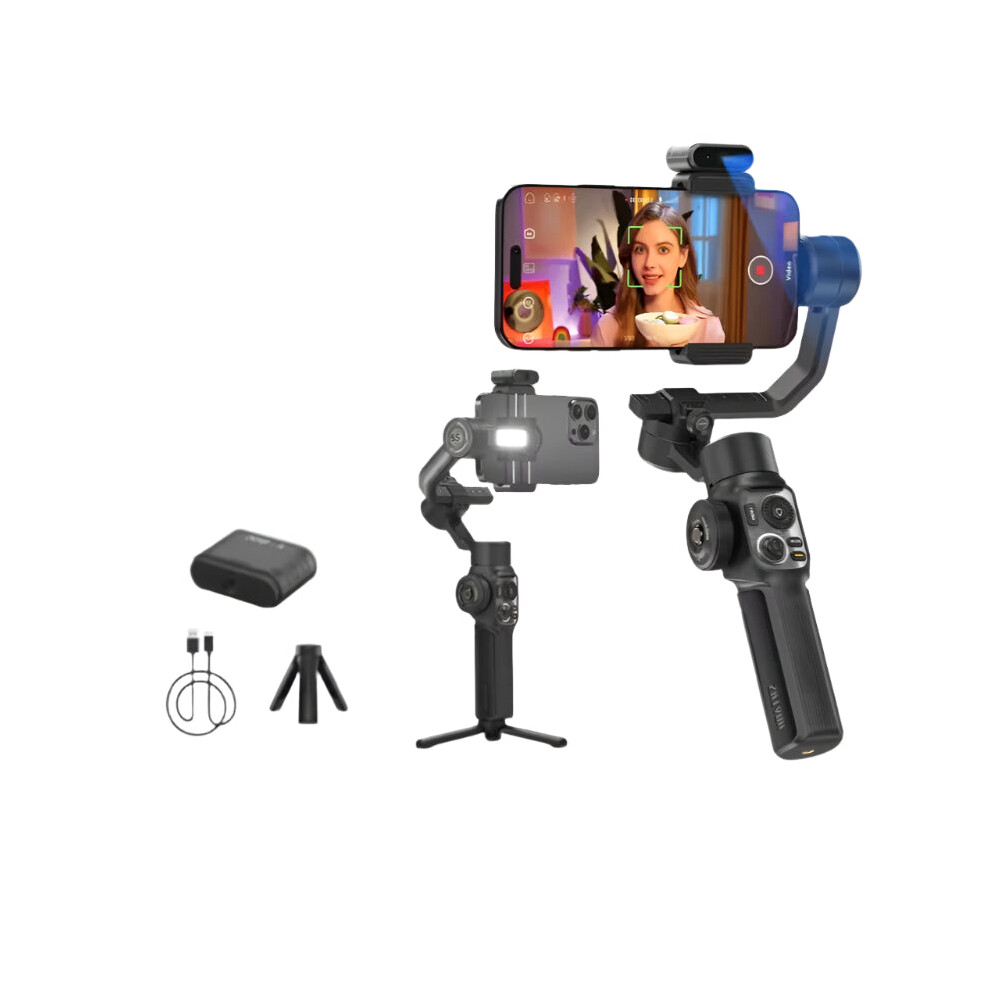 Zhiyun Smooth 5S Ai Pro 3-Axis Smartphone Gimbal Stabilizer For Iphone 15 Pro Max & Xiaomi - Perfect For Vlog Filming 313024136168