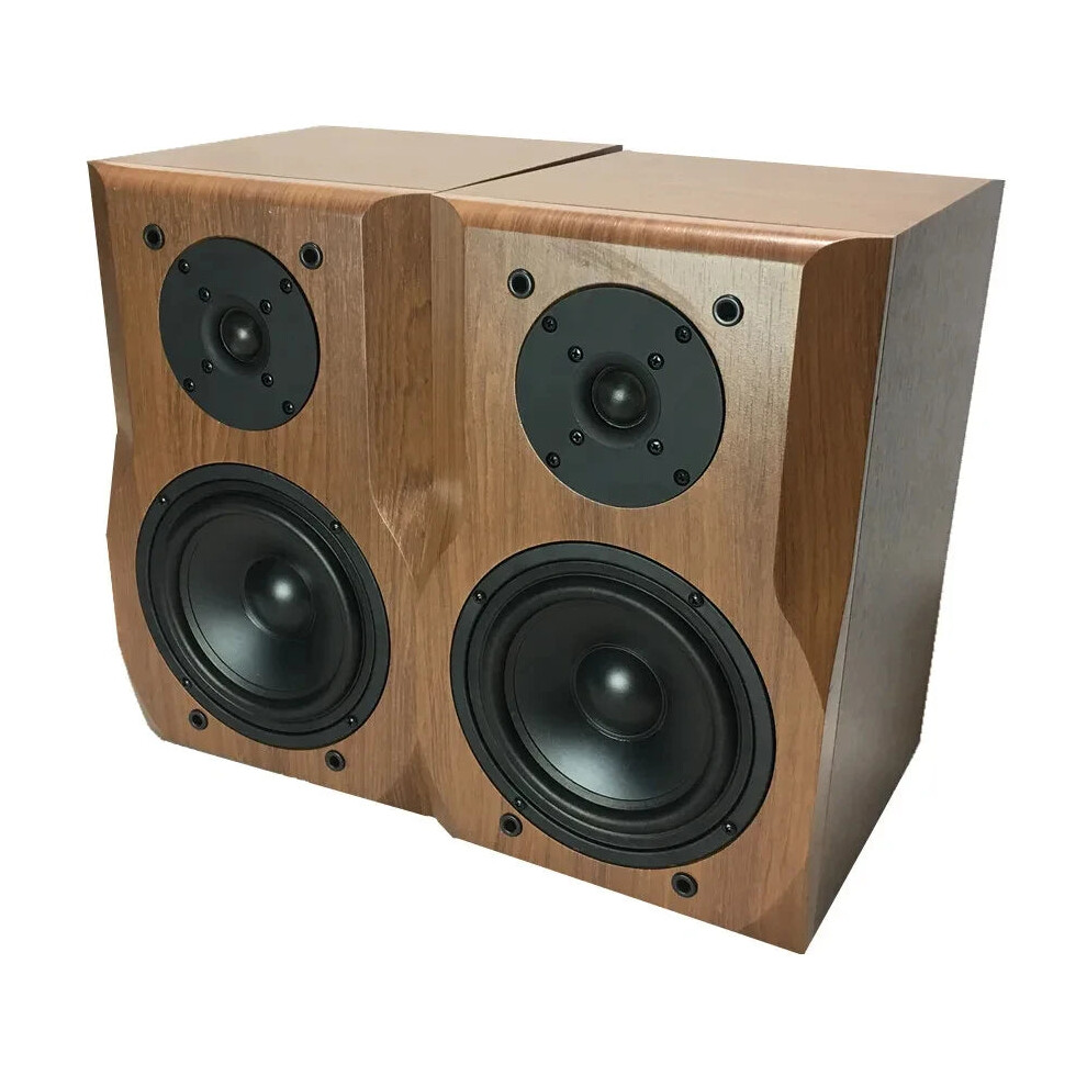 6.5-Inch Hifi Bookshelf Speaker - Two-Way Wooden Passive Audio Sound Amplifier & Monitor 313092632654