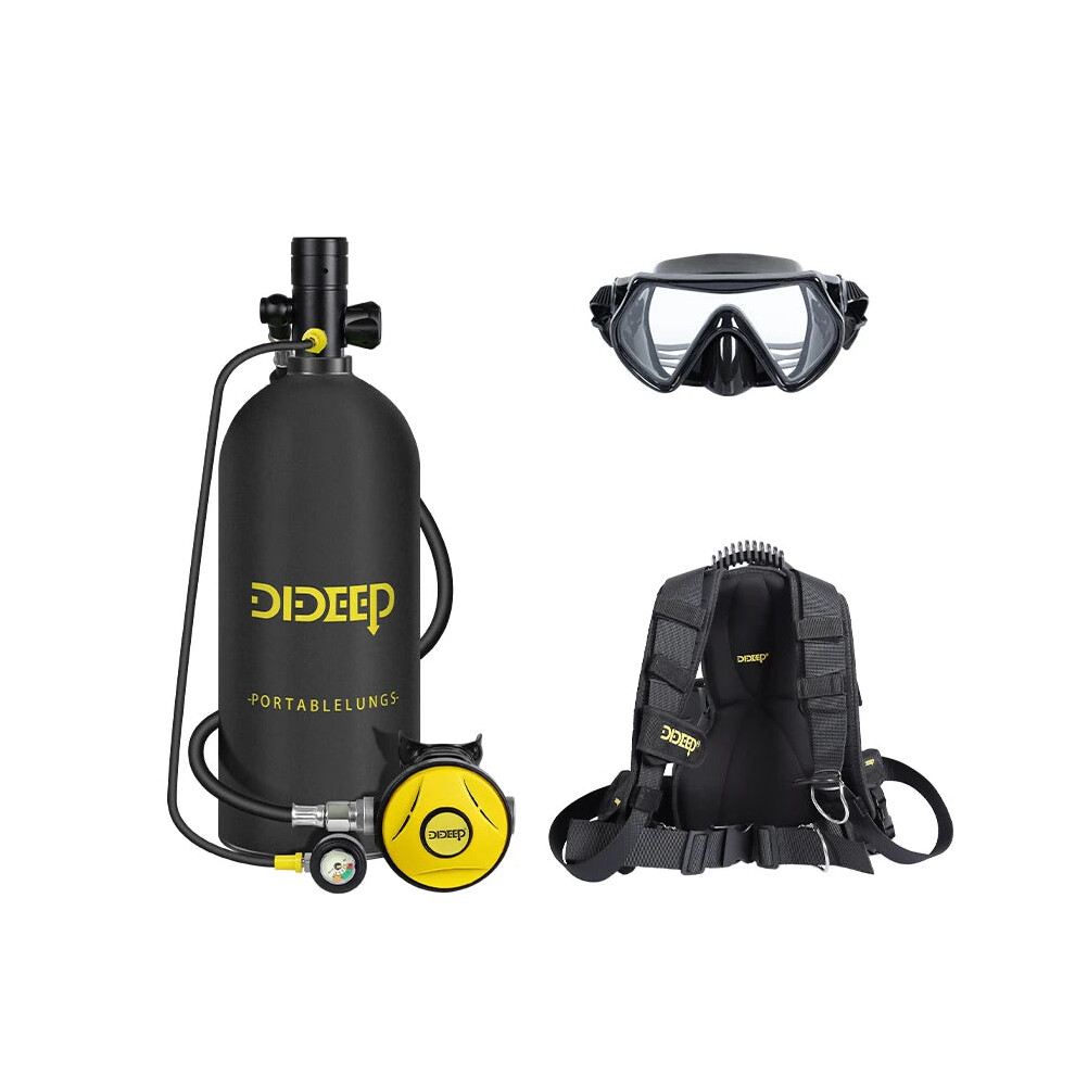 X6000 3L Oxygen Cylinder Kit For Scuba Diving & Snorkeling - Complete Respirator Equipment 7445020469414