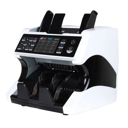 Advanced Multi-Currency Bill Counter with LCD Display - Automatic Detection for Euro, USD, AUD