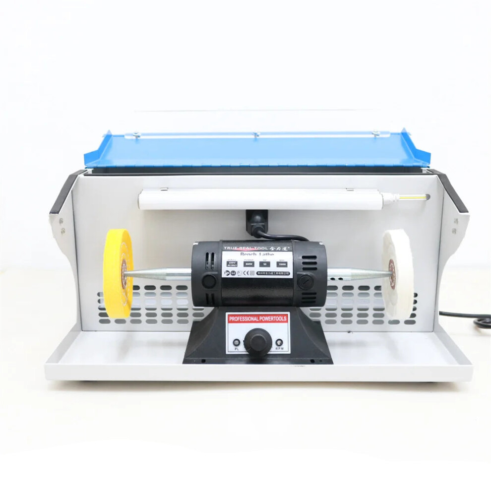 Dual Voltage 800W Bench Grinder & Polisher With Dust Collector For Jewelry And Metal Finishing 313114591501