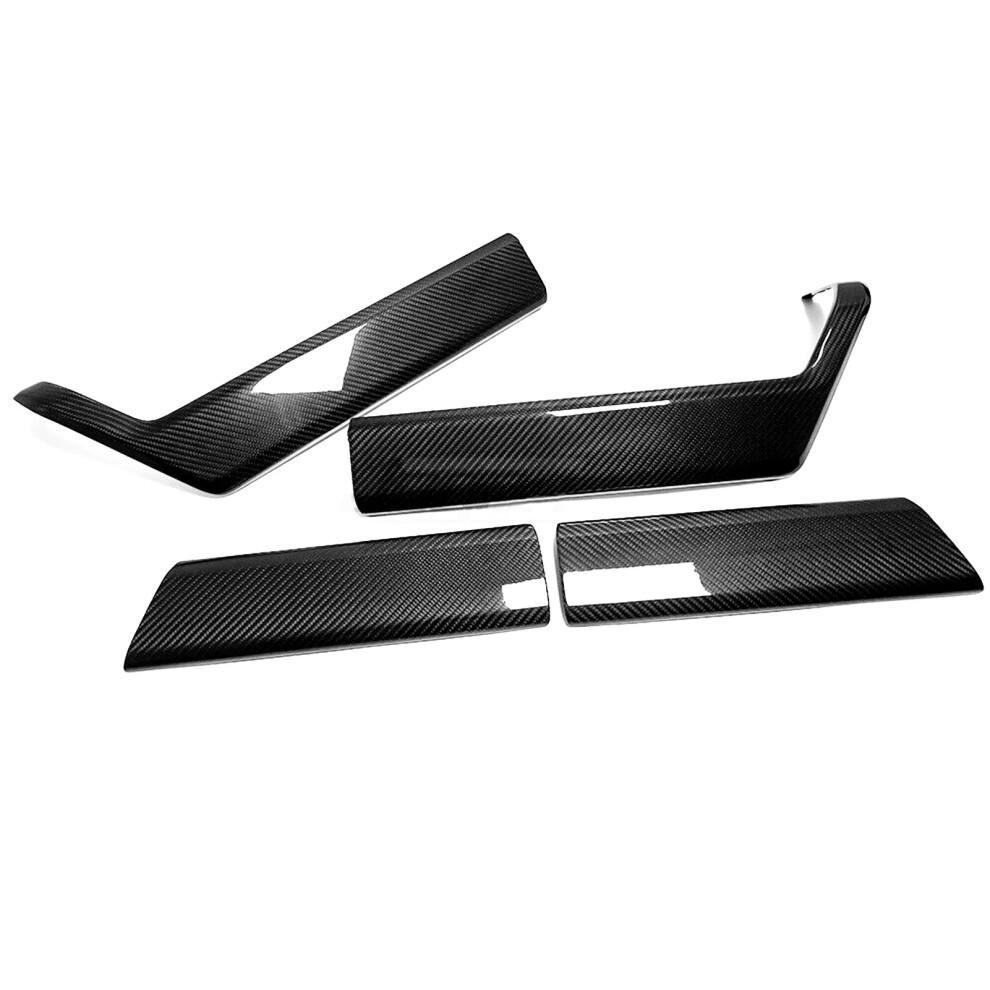 Premium Dry Carbon Fiber Door Armrest Panel Covers For Ford F150 Raptor 2021-2024 - Sleek Interior Retrofitting Accessories 726084859050