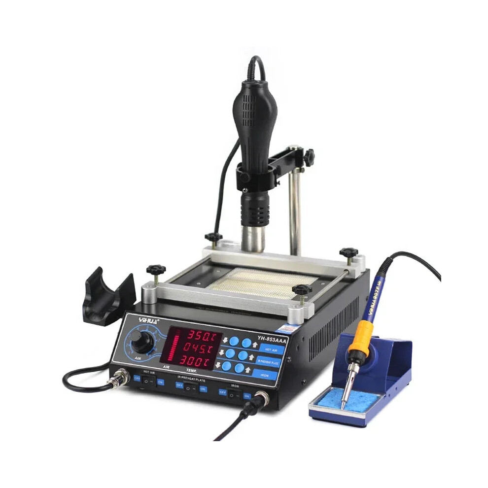 Advanced 853Aaa Bga Rework Machine With Hot Air Gun And Pcb Preheater Soldering Station 726084613270