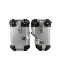 Universal Motorcycle Tail Box - Waterproof Helmet Travel Suitcase, Large Capacity 38L/45L with Lock for Riding & Travel