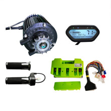 QS90 1000W 72V Mid-Drive Motor Kit with Belt Sprocket & Fardriver Controller for High-Speed Electric Scooters - Achieve 55kph