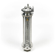Hooloo 2 Tri-Clamp Cooling Coil Dephlegmator with Dual Long-Type Sight Glass - 304 Stainless Steel Home Distiller Accessory