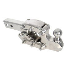Premium Adjustable Stainless Steel Trailer Hitch Ball Mount - Durable Exterior Accessory for Towing