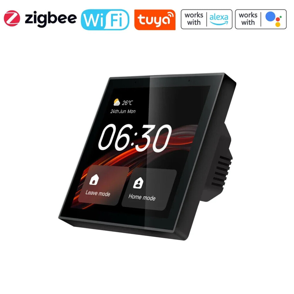 Smart Home Hub: 4-Inch Touchscreen Wifi & Zigbee Control Panel With Voice Command & Built-In Gateway 711181959116