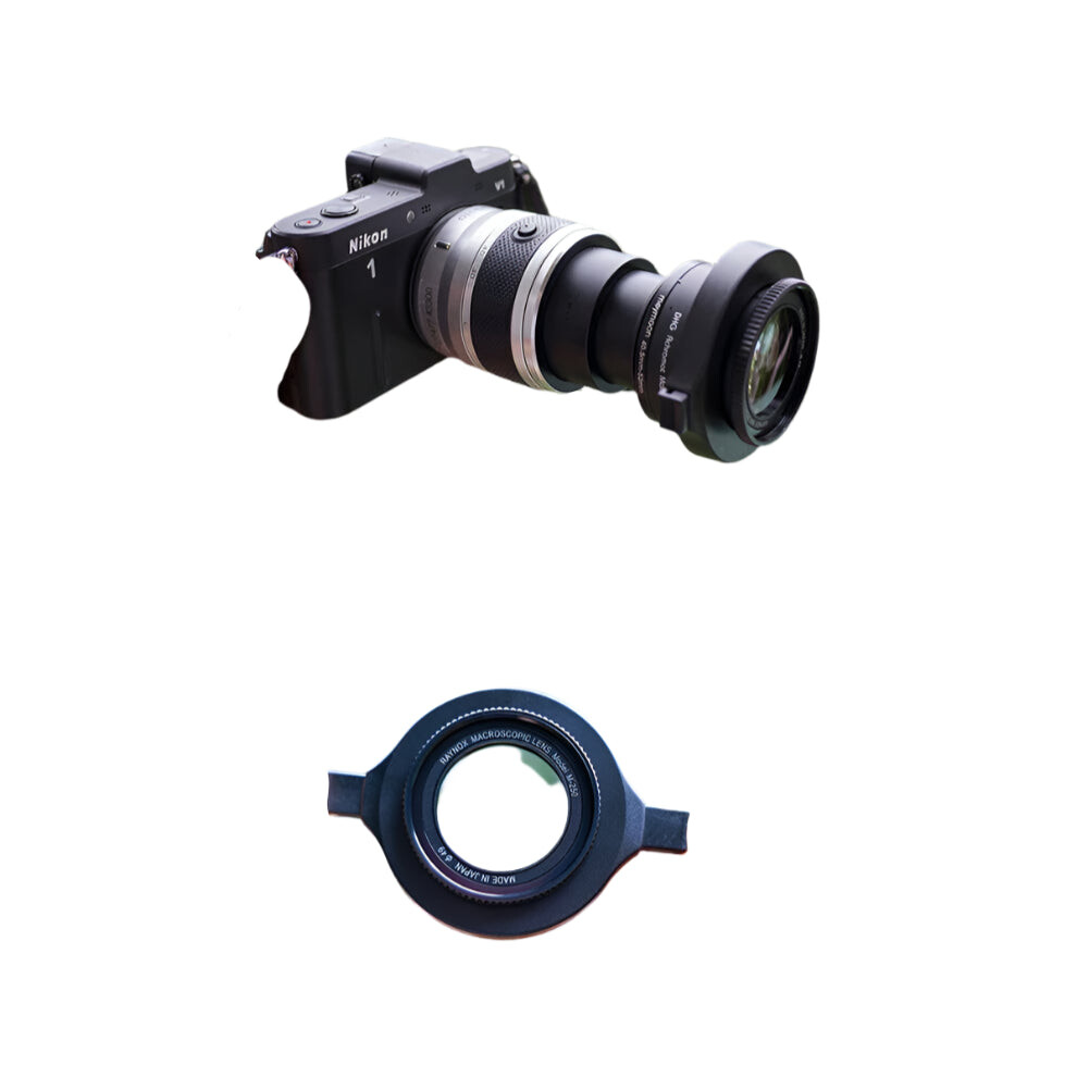 Roadfisher Macro Insect Photography Lens Kit: Universal Adapter With Raynox Dcr 150, Dcr 250, Dcr 202 Magnifying Glass 313039861826