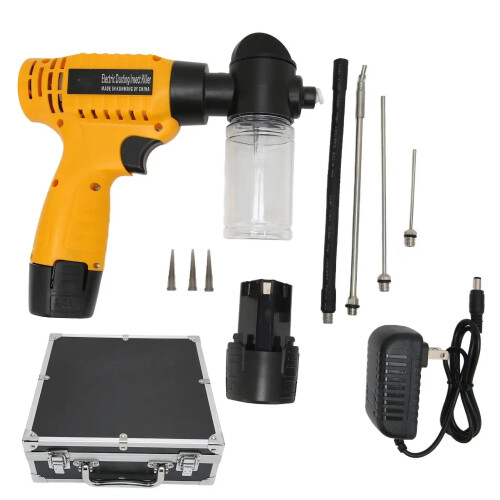 Compact 12V Electric Termite Exterminator Duster - Handheld Pest Control Sprayer with US Plug (AC 100-240V)