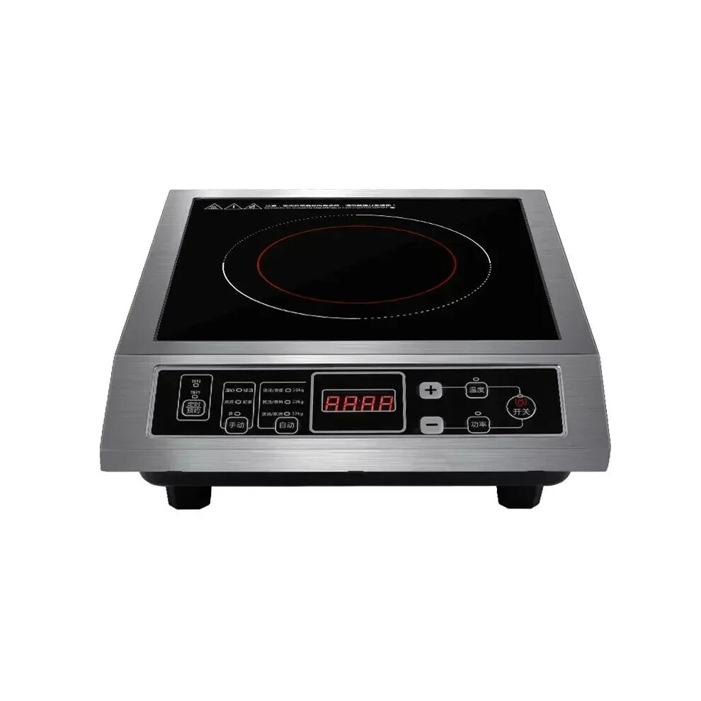 3500W Commercial Stainless Steel Induction Cooker - High Power Household Stir Fry Stove, 220V 744110425031