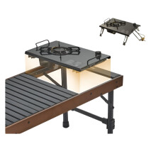 Compact Folding Single Head Gas Furnace for Camping - Naturehike G01 Desktop IG Table Combo