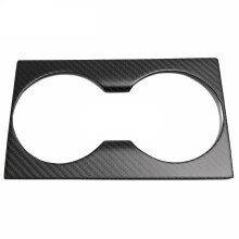 Tesla Model S 2021-2023 Matte Carbon Fiber Center Console Cup Holder Trim Cover
