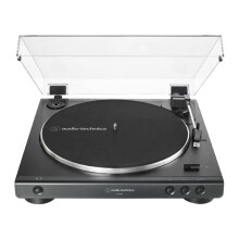 Audio-Technica AT-LP60X Fully Automatic Belt-Drive Stereo Turntable - Hi-Fi, 2-Speed, Dust Cover, Anti-Resonance Die-Cast Aluminum Platter