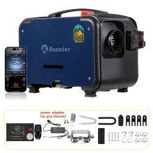 Ultra Quiet 8kW Diesel Air Heater with Bluetooth LCD Switch for 12V/24V Vehicles - I for Cars, Trailers, and Trucks
