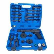Heavy-Duty Pneumatic Concrete Breaker & Auto Repair Tool Kit with Flat Point Chisel and Separating Fork
