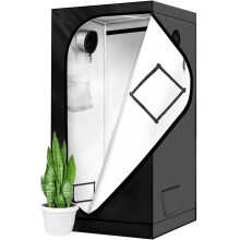 Hydroponic Grow Tent 31x32x63 with Easy Setup, Water Resistance, Removable Floor Tray & Observation Window