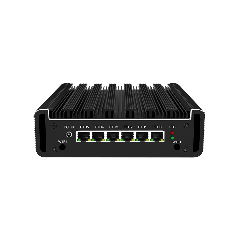 Ikuaios 6X2 5G Ethernet Fanless Soft Router - Celeron J4125 For Enhanced Network Security, Compatible With Pfsense & Mikrotikos 7445041526592