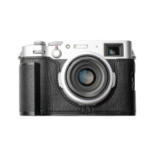 Premium Leather Half Case for Fujifilm X100VI - Handmade High-End Camera Grip with Kontice Insert Cover