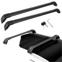 Lockable Aluminum Alloy Roof Rail Rack Crossbars for Audi Q4 E-Tron 2021-2024 - 2 Piece Set
