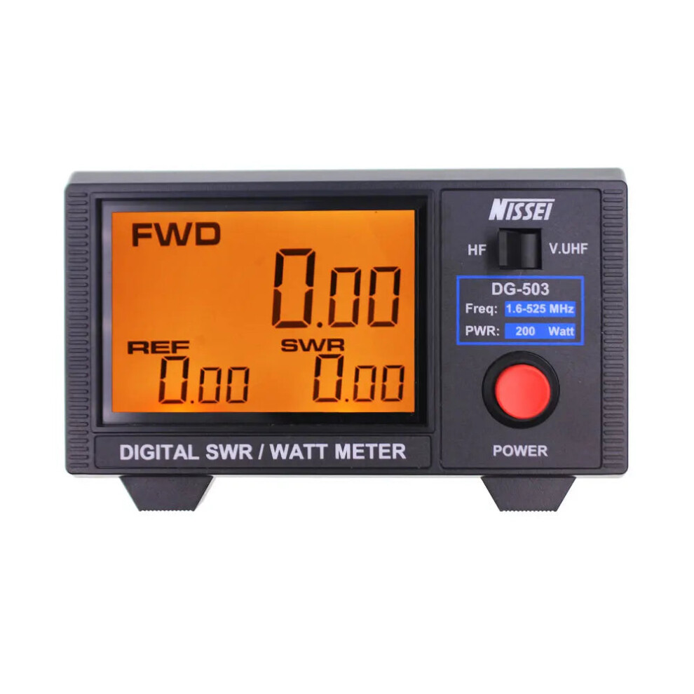 Nissei Dg-503 Digital Swr/Watt Meter For Hf/Vhf/Uhf - Rf Power Analyzer For 1.6-60Mhz & 125-525Mhz Transceivers 7445020495482