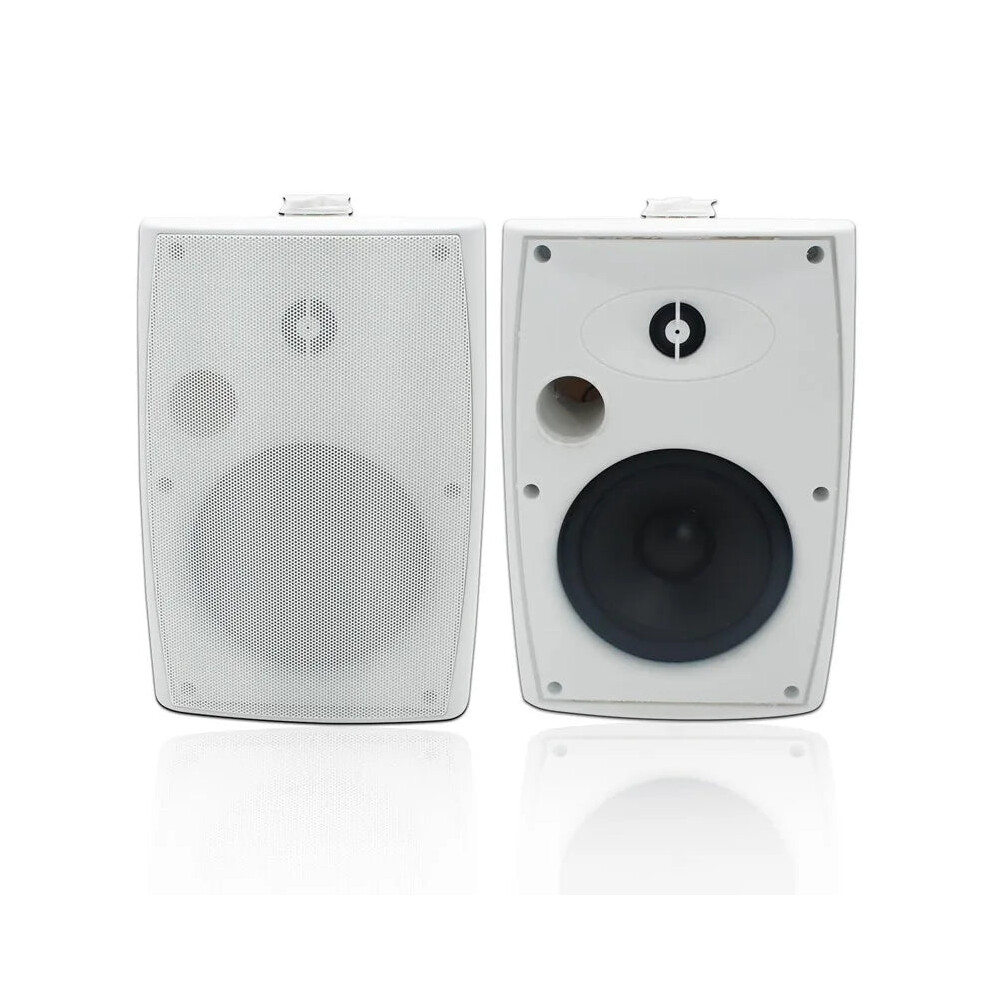 Herdio 6.5 400W Outdoor Wall-Mount Speakers - Wired Waterproof With Powerful Bass For Patio, Garden, And Poolside 705353484797