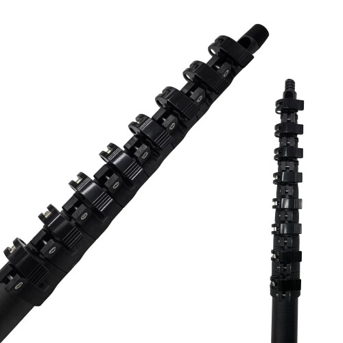 30ft Carbon Fiber Telescopic Pole for Professional Window & Solar Panel Cleaning