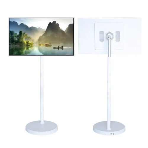 32-Inch Portable Android Smart TV with LED Backlight - Floor-Standing Vertical Display Stand, Touch Screen, Mobile TV