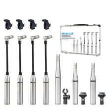 DK7 Aluminum Box 7-Piece SR20LS SR25 DM20 High-Quality Condenser Drum Microphone Set for Ultra-High Recording Fidelity