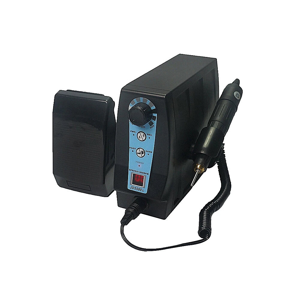 JD5500C Professional 35,000 RPM 120W Electric Nail Drill for Manicure & Pedicure - 220V