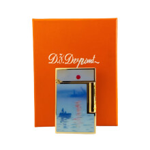 Commemorative Edition Luxury Butane Lighter with Single & Double Flame Options - Natural Paint Finish & Signature Ping Sound