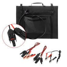 Portable 400W Solar Panel Folding Bag - Waterproof DIY Power Bank Charger for Camping & Hiking