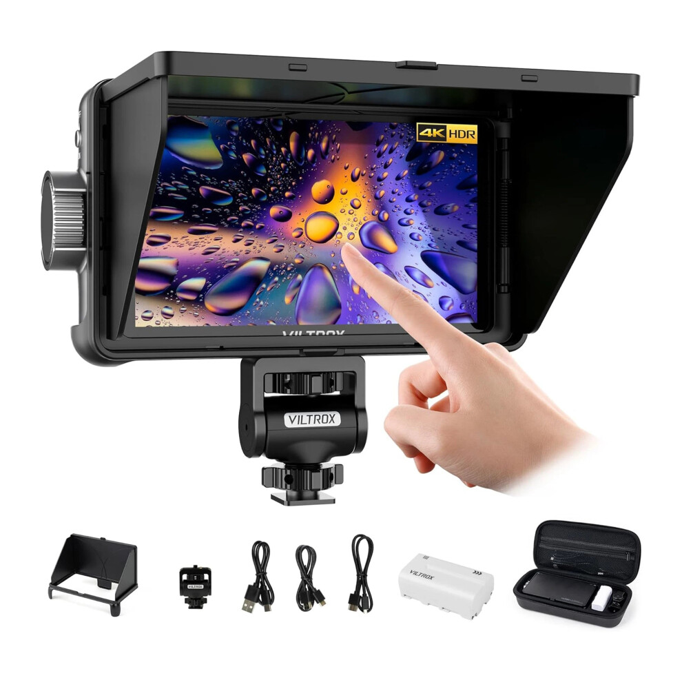 Viltrox Dc-550 Pro 5.5 4K Hdmi Touchscreen Camera Monitor Kit With 1200Nits Brightness & Battery - 1920X1080 Resolution 705353689918