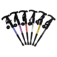 40-Piece Set: Aluminum Alloy Shock-Absorbing T-Handle 4-Section Trekking Poles for Outdoor Adventures