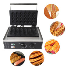 1500W Stainless Steel Professional Waffle & Corn Dog Maker with Waffle Stick Feature
