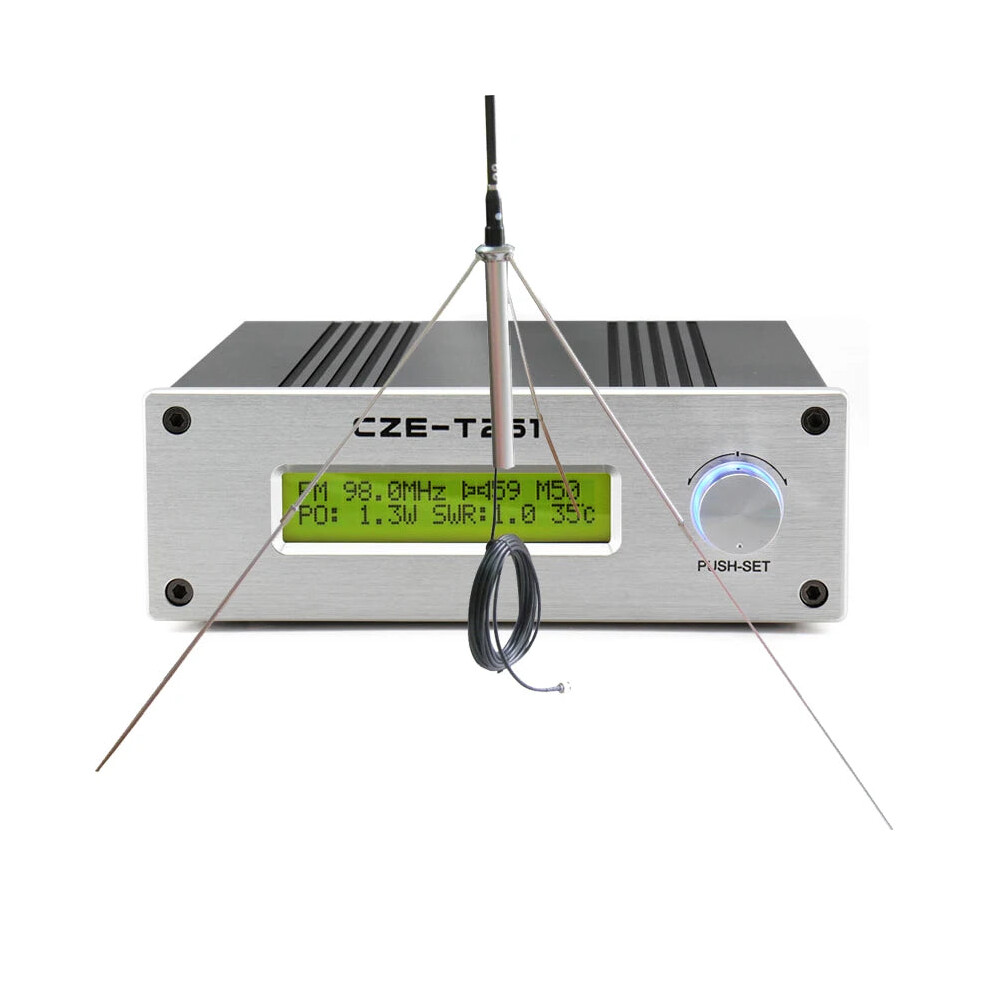 25W Long Range Pll Stereo Fm Radio Broadcast Transmitter - Model Cze T251 744759465115