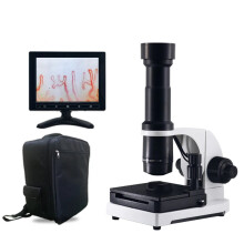 Professional Nailfold Capillary Microcirculation Detector - HD Digital Microscope with TV/AV/USB Connectivity and 7-10 Inch LCD Display