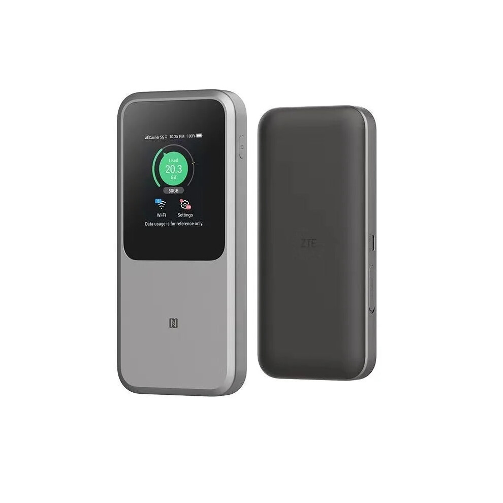 Zte U50 Pro 5G Portable Wifi: 10000Mah, 27W Fast Charge, Wifi 6, 3600Mbps, Mobile Hotspot With Sim Card Slot (Mu5120) 7445022057053