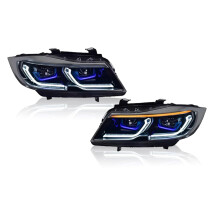 BMW E90 Headlight Assembly with DRL & Turn Signal for 2005-2012 Models (320i, 318i, 323i, 325i) - Premium Auto Accessories