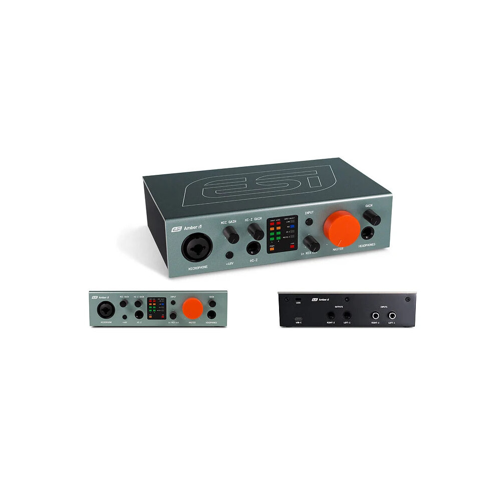 Esi I1 Usb 3.1 Audio Interface With Xlr Combo Mic Preamp & 48V Phantom Power Amber 313025950985