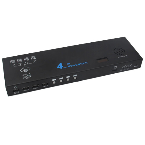 Geekworm X680 4-Port IP KVM Switch for Raspberry Pi CM4 - Open Source KVM Over IP with PiKVM V3 Support