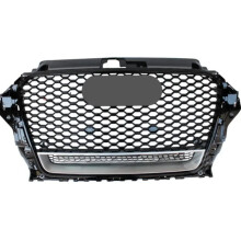 Audi A3/S3 8V honingraat grille (2014-2016) - RS3 Quattro stijl zeshoekige grille voorbumper motorkap