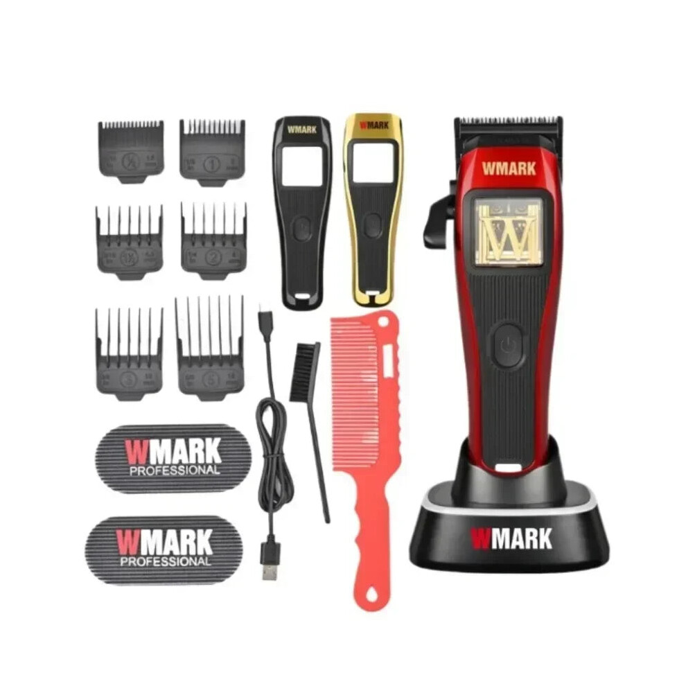 WMARK NG X1 Men's Hair Clipper - 10,000 RPM Magnetic Motor, 3 Color Options, Charging Base Included