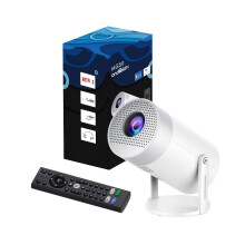 Newest 2G+16G Smart HD Pocket Projector with Android 9.0, WiFi 6, and LED Cinema Theater Experience - 2 Pack