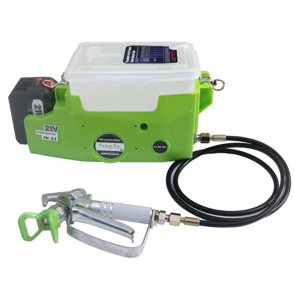 Compact 500W Airless Paint Sprayer With Dual 21V Lithium Batteries - Portable Backpack Spray Gun For Latex, Line, And Lacquer 744111001876