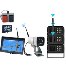 30x Zoom Wireless Crane Camera System with Auto Zoom & Rear Display for Tower Crane Monitoring